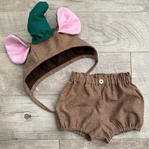 Gus Gus costume baby/toddler hat & bottom /Halloween costume 24 months